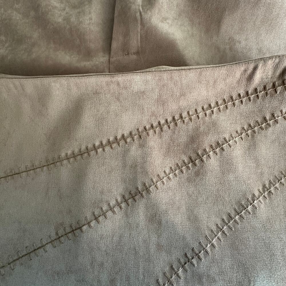 Norton McNaughton Faux Suede Maxi Skirt 14 Petite Tan Brown Western Festival EUC - Picture 6 of 8